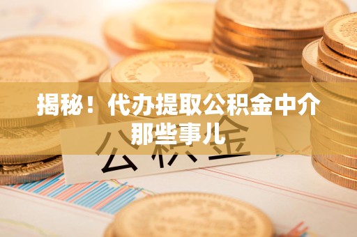 灵璧揭秘！代办提取公积金中介那些事儿
